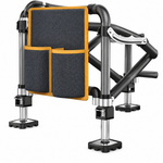 Knight Folding Fishing Chair, Portable High-Back Fishing Seat with Adjustable Legs & Storage Pockets