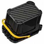 Multipurpose Fishing Seat Box, Portable Tackle Storage Bucket with Carry Handle & Ribbed Lid