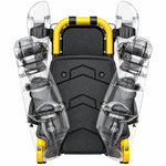 D7 Ergonomic Folding Fishing Chair, U-Frame Portable Fishing Seat with Padded Backrest & Adjustable Legs