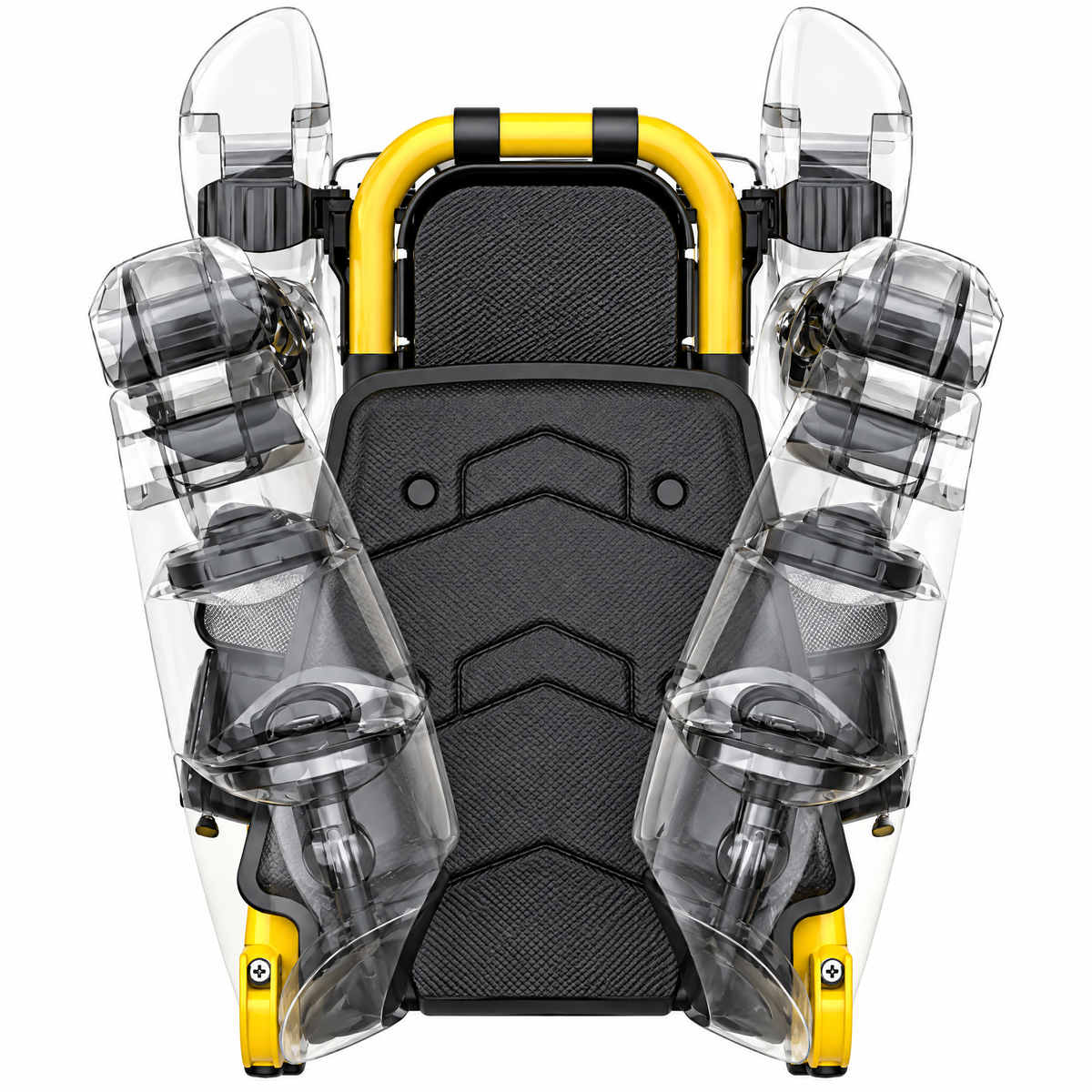 D7 Ergonomic Folding Fishing Chair, U-Frame Portable Fishing Seat with Padded Backrest & Adjustable Legs