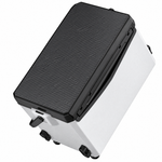 2600S Fishing Seat Box, Portable Hard-Shell Tackle Storage with Carbon-Pattern Lid & Adjustable Legs