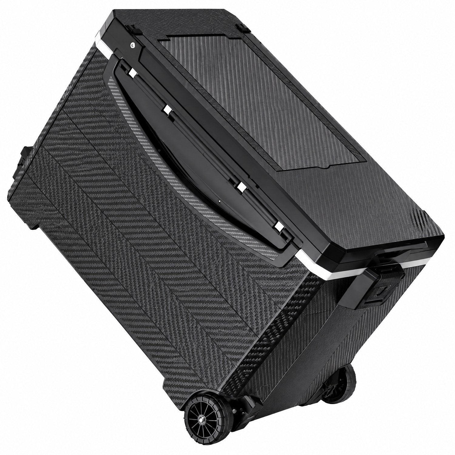 Rolling fishing seat box
